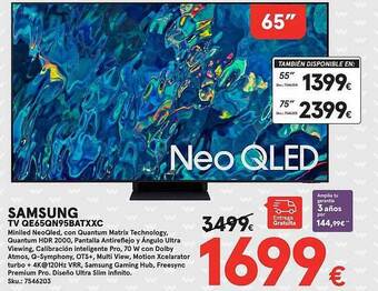 Worten Samsung tv qe65qn95batxxc oferta