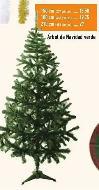 Supermercados Deza Árbol de navidad verde oferta