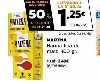 Supermercados Lupa Maizena harina fina de maíz oferta