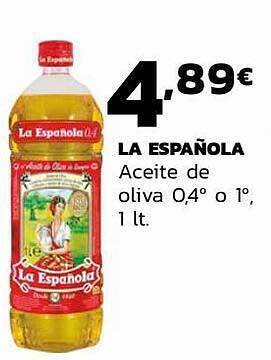 Supermercados Lupa La española aceite de oliva 0.4° o 1° oferta