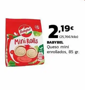 Supermercados Lupa Babybel queso mini enrollados oferta