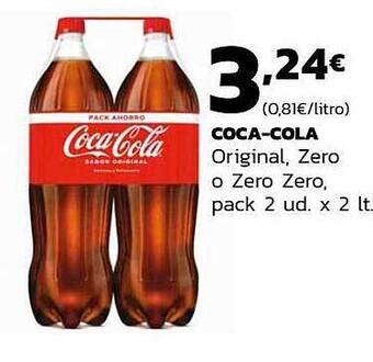 Supermercados Lupa Coca-cola original zero o zero zero oferta