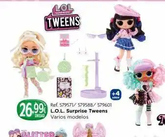 Afede L.o.l. surprise tweens +4 aros oferta