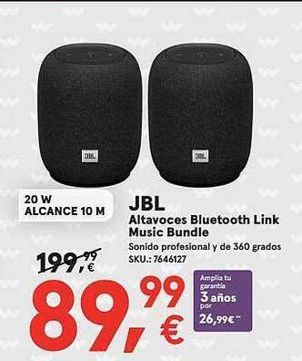 Worten Jbl altavoces bluetooth link music bundle oferta