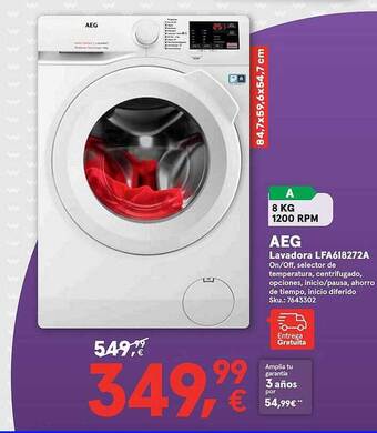Worten Aeg lavadora lfa6i8272a oferta