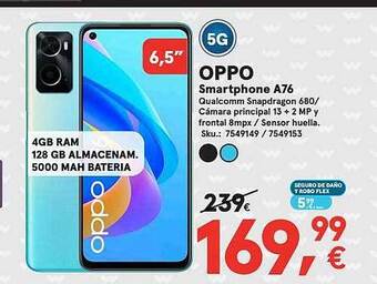 Worten Oppo smartphone a76 oferta
