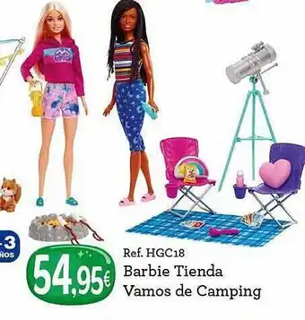 Afede Barbie tienda vamos de camping oferta