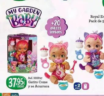 Afede Gatito come y se acurruca my garden baby oferta