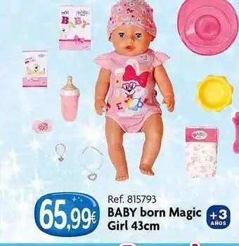 Afede Baby born magic girl 43cm oferta