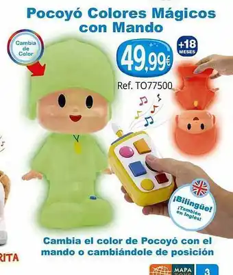 Afede Pocoyó colores magicos con mando oferta