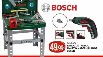 Banco de trabajo maletin + atornillador bosch