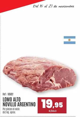 Makro Lomo alto novillo argentino oferta