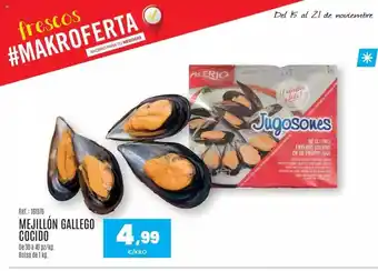 Makro Mejillón gallego cocido oferta