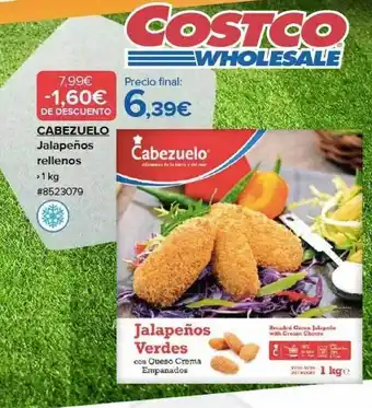 Costco Cabezuelo jalapeños rellenos oferta
