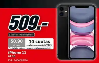 MediaMarkt Iphone 11 64gb oferta