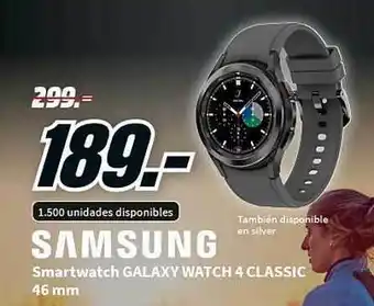 MediaMarkt Smartwatch galaxy watch 4 classic oferta