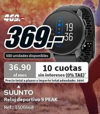 MediaMarkt Suunto reloj deportivo 9 peak oferta