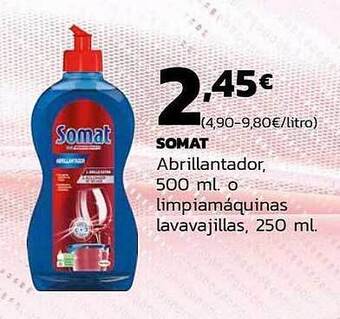Supermercados Lupa Somat abrillantador o limpiamáquinas lavavajillas oferta