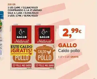 Supermercados Lupa Gallo caldo pollo oferta