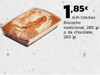 Supermercados Lupa Bizcocho tradicional o de chocolate oferta