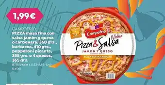 Supermercados Lupa Campofrío pizza masa fina oferta