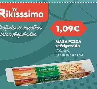 Supermercados Lupa Masa pizza refrigerada oferta