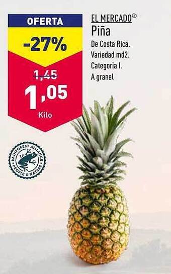 ALDI El mercado piña oferta
