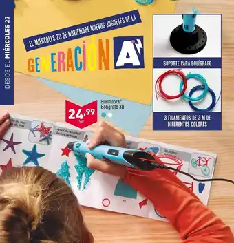 ALDI Mundo diver bolígrafo 3d oferta