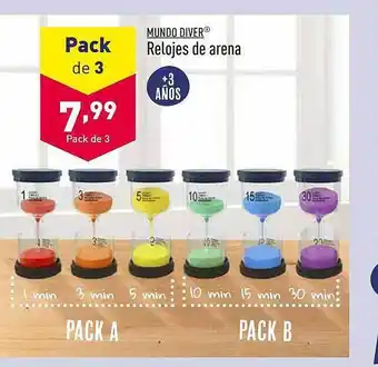 ALDI Mundo diver relojes de arena oferta