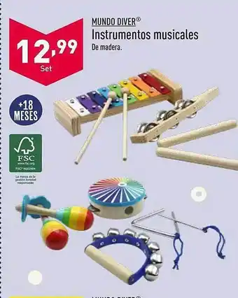 ALDI Mundo diver instrumentos musicales oferta