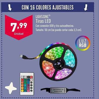ALDI Lightzone tiras led oferta
