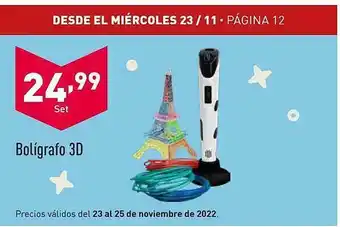 ALDI Bolígrafo 3d oferta