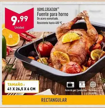 ALDI Home creation fuente para horno oferta
