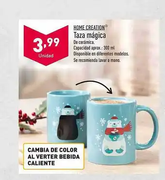 ALDI Home creation taza mágica oferta
