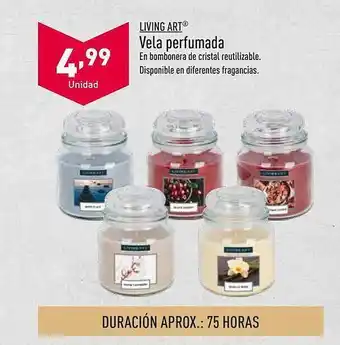 ALDI Living art vela perfumada oferta