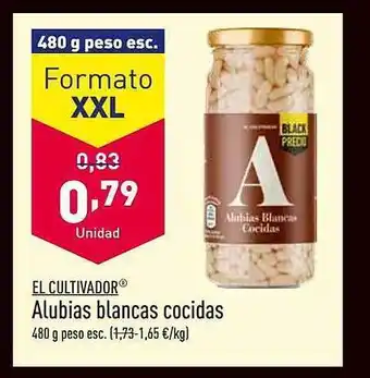 ALDI El cultivador alubias blancas cocidas oferta
