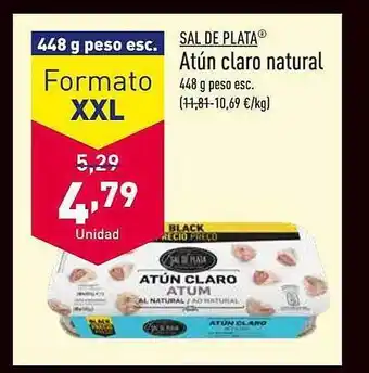 ALDI Sal de plata atún claro natural oferta