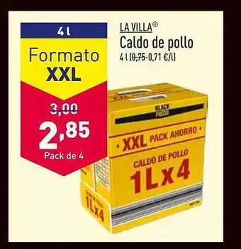 ALDI La villa caldo de pollo oferta