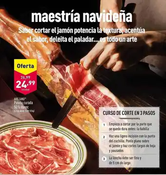 ALDI Aire sano paleta curada 50% duroc oferta