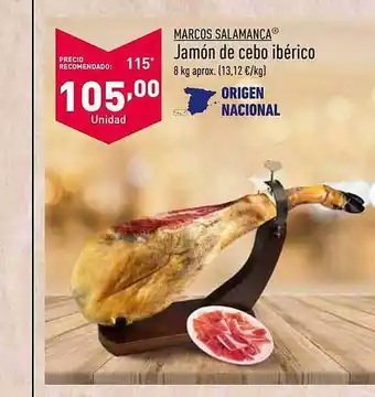 ALDI Marcos salamanca jamón de cebo ibérico oferta