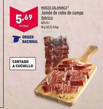 ALDI Marcos salamanca jamón de cebo de campo ibérico oferta