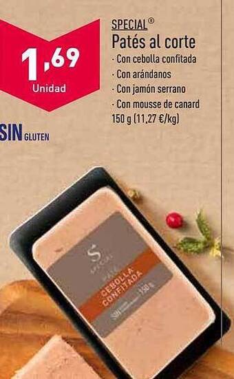 ALDI Special patés al corte oferta