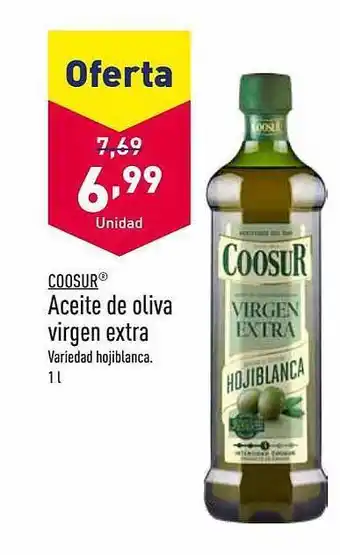 ALDI Coosur aceite de oliva virgen extra oferta