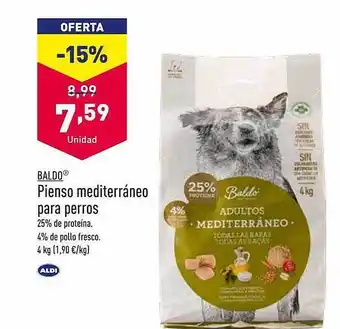ALDI Baldo pienso mediterráneo para perros oferta