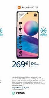 Movistar Redmi note 10 5g redmi note 10 sg 269€ 12 an - segur 763 10 (sg) ladk oferta