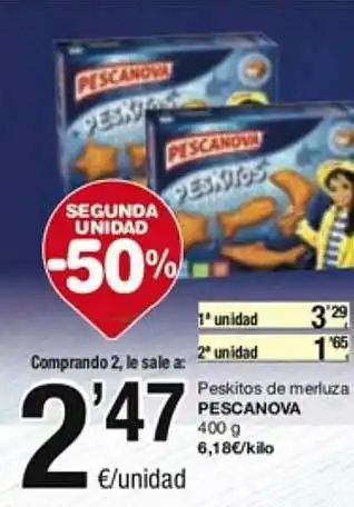 SPAR Fragadis Peskitos de merluza pescanova oferta