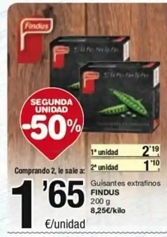 SPAR Fragadis Guisantes extrafinos findus oferta