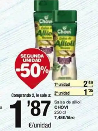 SPAR Fragadis Salsa de allioli chovi oferta