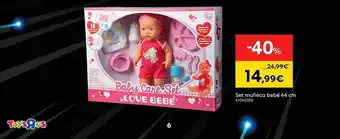 ToysRus Set muñeca bebé 44 cm oferta