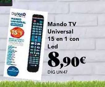 Gadis Mando tv uniserval 15 en i con led oferta